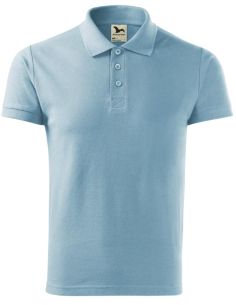 Polokošeľa pánska Cotton Heavy 215 nebeská modrá 2
