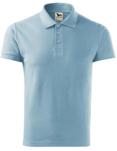 Polokošeľa pánska Cotton Heavy 215 nebeská modrá