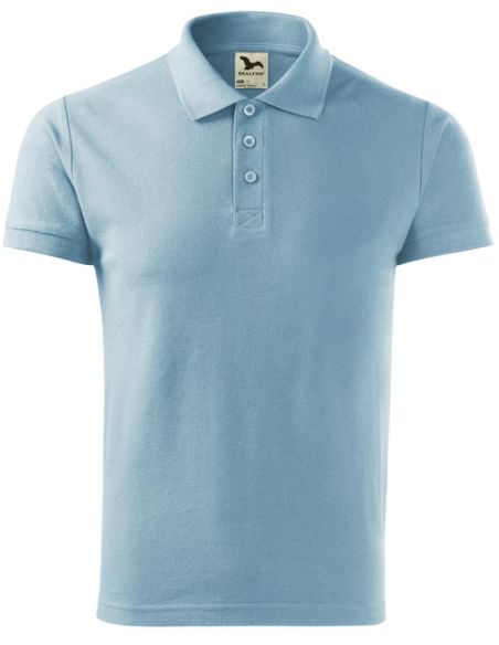 Polokošeľa pánska Cotton Heavy 215 nebeská modrá
