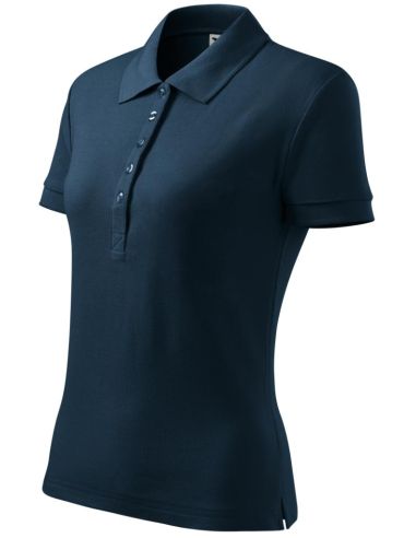 Polokošeľa dámska Cotton Heavy 216 tmavomodrá