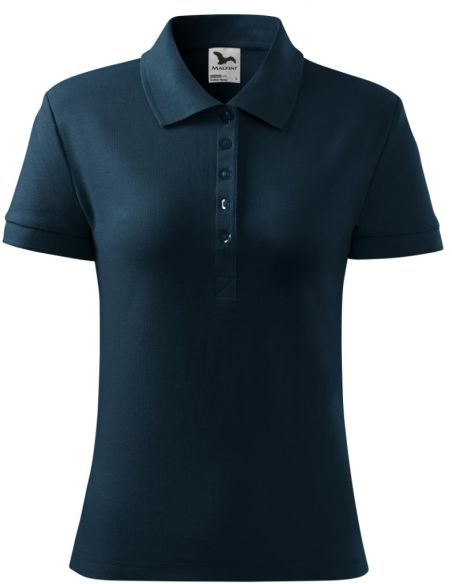 Polokošeľa dámska Cotton Heavy 216 tmavomodrá