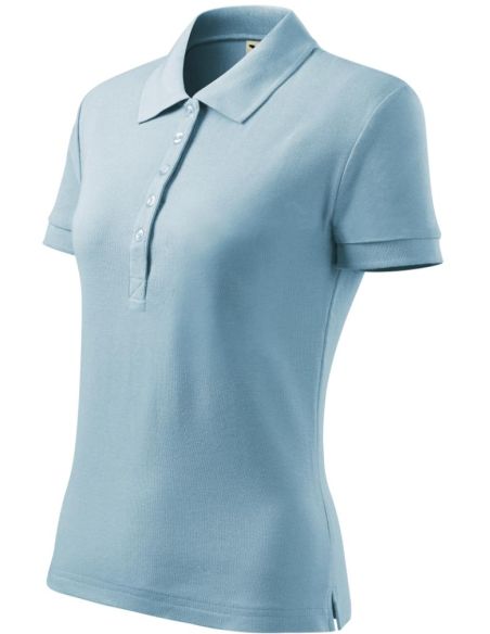 Polokošeľa dámska Cotton Heavy 216 nebeská modrá