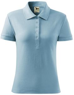 Polokošeľa dámska Cotton Heavy 216 nebeská modrá 2