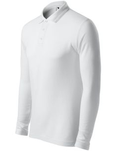 Polokošeľa pánska Pique Polo LS 221 biela