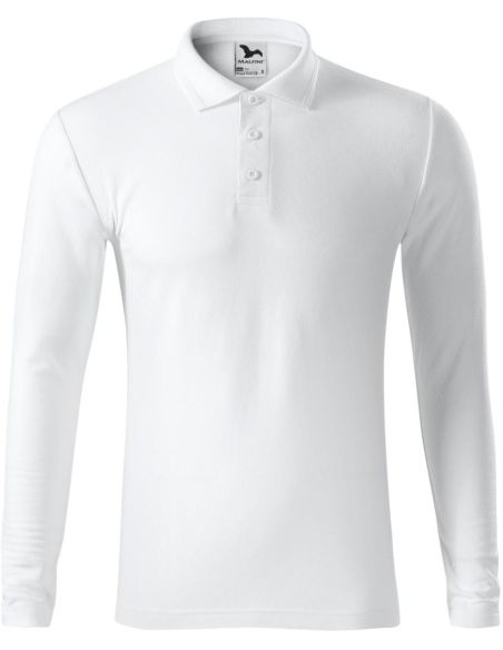 Polokošeľa pánska Pique Polo LS 221 biela
