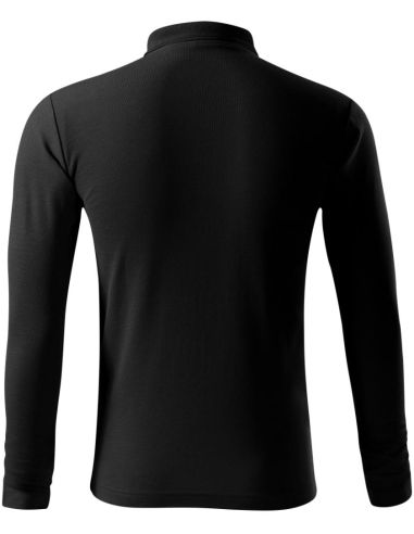 Polokošeľa pánska Pique Polo LS 221 čierna