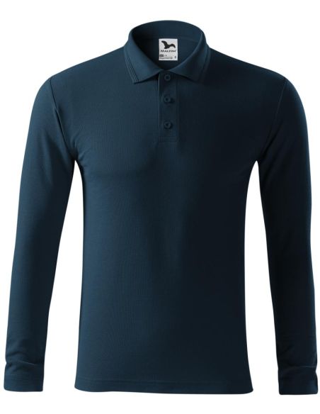 Polokošeľa pánska Pique Polo LS 221 tmavomodrá