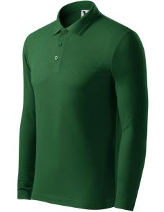 Polokošeľa pánska Pique Polo LS 221 fľaškovozelená