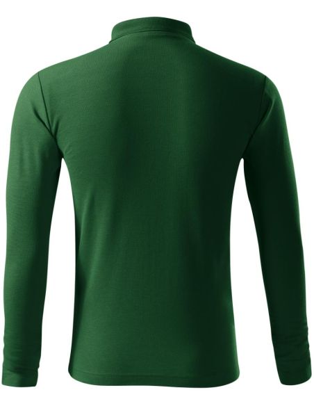 Polokošeľa pánska Pique Polo LS 221 fľaškovozelená