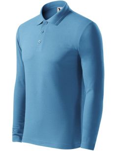Polokošeľa pánska Pique Polo LS 221 svetlomodrá