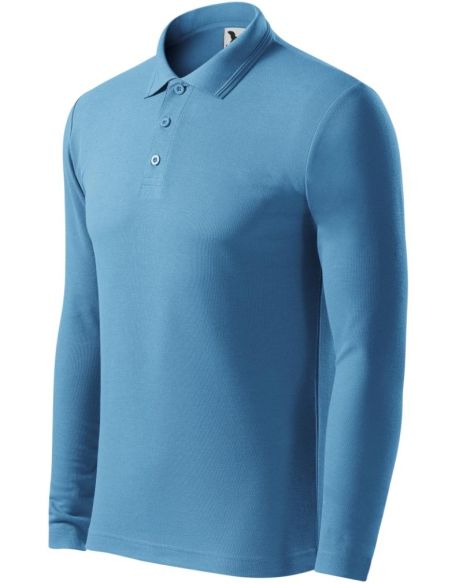 Polokošeľa pánska Pique Polo LS 221 svetlomodrá