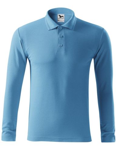 Polokošeľa pánska Pique Polo LS 221 svetlomodrá