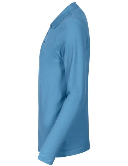 Polokošeľa pánska Pique Polo LS 221 svetlomodrá