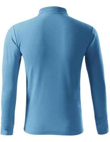 Polokošeľa pánska Pique Polo LS 221 svetlomodrá