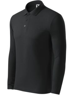 Polokošeľa pánska Pique Polo LS 221 ebony gray
