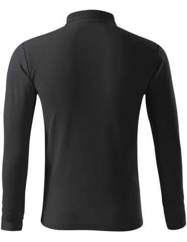 Polokošeľa pánska Pique Polo LS 221 ebony gray