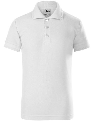 Polokošeľa detská Pique Polo 222 biela