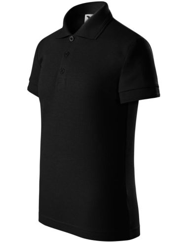 Polokošeľa detská Pique Polo 222 čierna