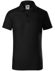 Polokošeľa detská Pique Polo 222 čierna 2