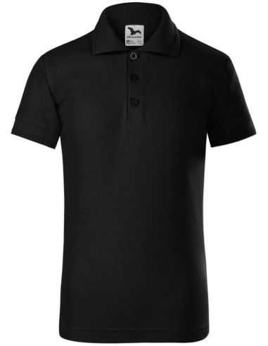 Polokošeľa detská Pique Polo 222 čierna