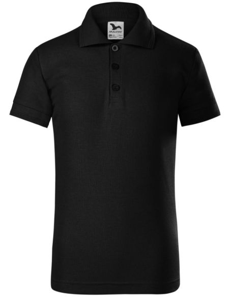 Polokošeľa detská Pique Polo 222 čierna