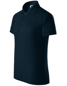 Polokošeľa detská Pique Polo 222 tmavomodrá