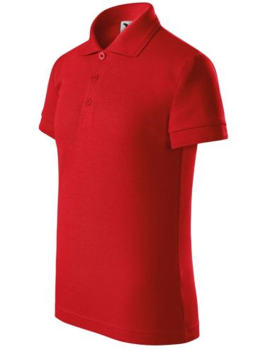 Polokošeľa detská Pique Polo 222 červená