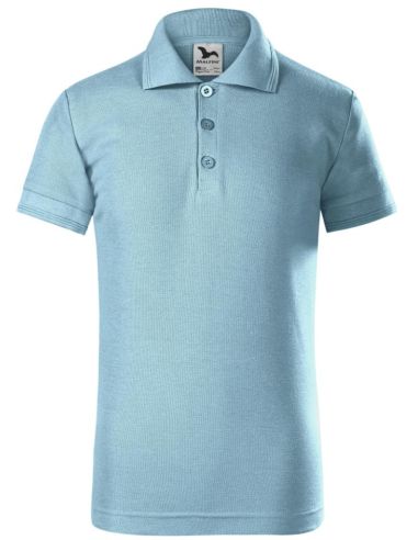 Polokošeľa detská Pique Polo 222 nebeská modrá
