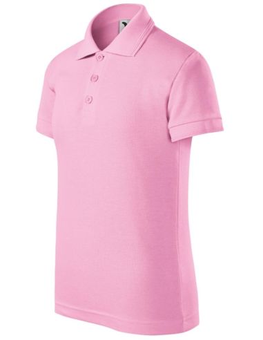 Polokošeľa detská Pique Polo 222 ružová