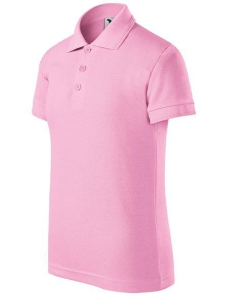 Polokošeľa detská Pique Polo 222 ružová