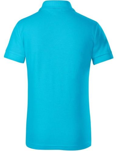 Polokošeľa detská Pique Polo 222 tyrkysová