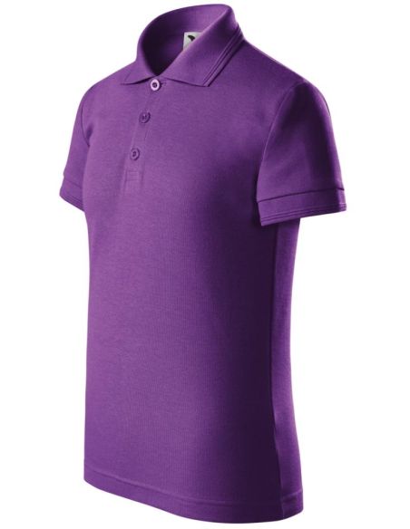 Polokošeľa detská Pique Polo 222 fialová