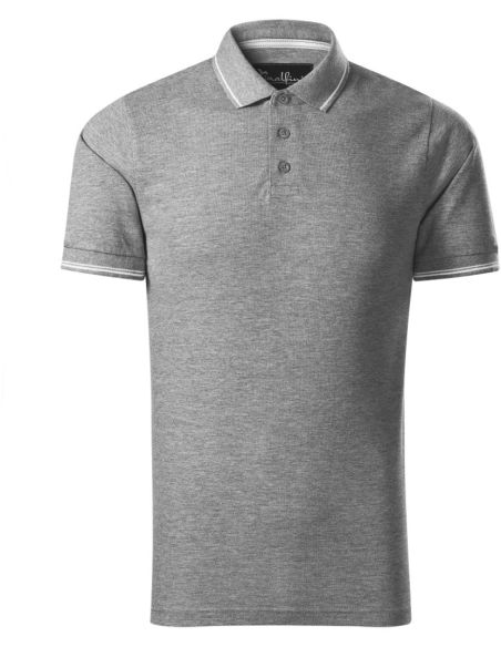 Polokošeľa pánska Perfection plain 251 tmavosivý melír