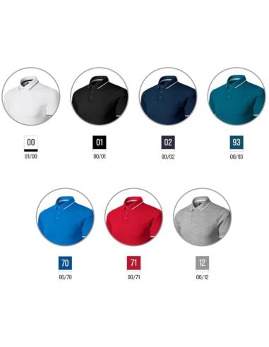 Polokošeľa pánska Perfection plain 251 petrol blue