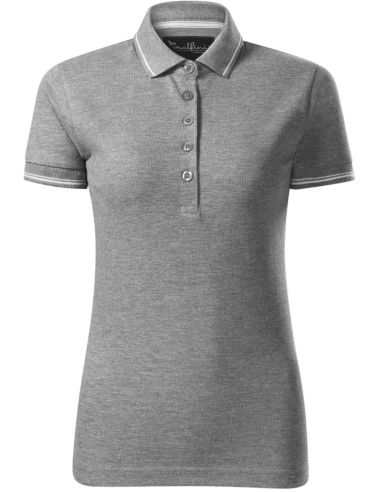 Polokošeľa dámska Perfection plain 253 tmavosivý melír