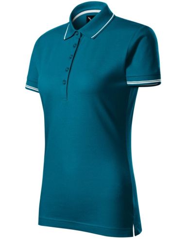 Polokošeľa dámska Perfection plain 253 petrol blue