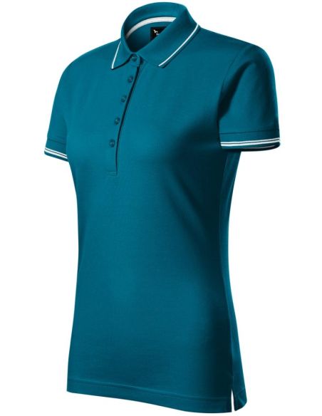 Polokošeľa dámska Perfection plain 253 petrol blue