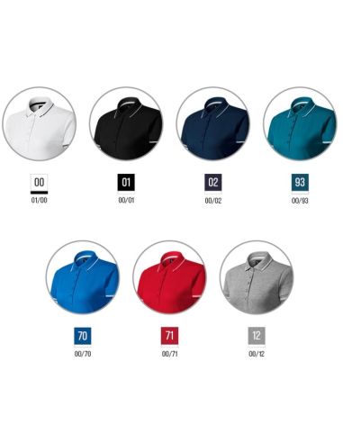 Polokošeľa dámska Perfection plain 253 petrol blue