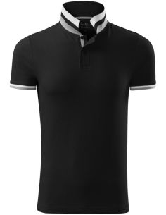 Polokošeľa pánska Collar Up 256 čierna 2