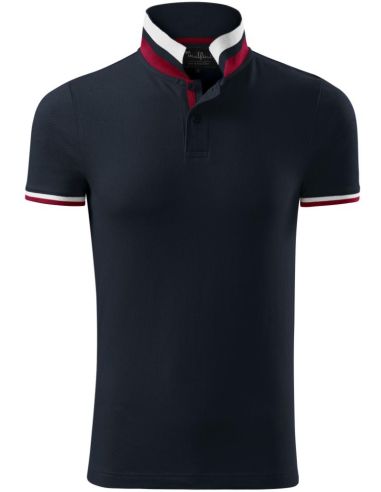 Polokošeľa pánska Collar Up 256 dark navy