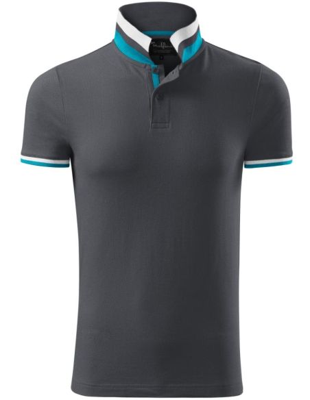 Polokošeľa pánska Collar Up 256 light anthracite