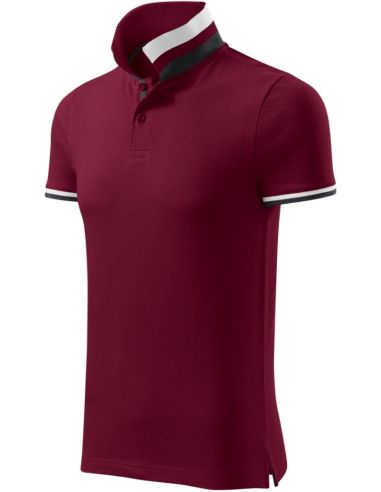 Polokošeľa pánska Collar Up 256 garnet