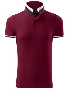 Polokošeľa pánska Collar Up 256 garnet 2