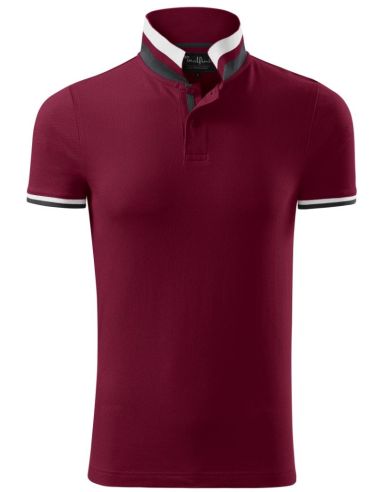 Polokošeľa pánska Collar Up 256 garnet