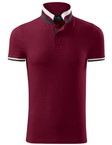 Polokošeľa pánska Collar Up 256 garnet