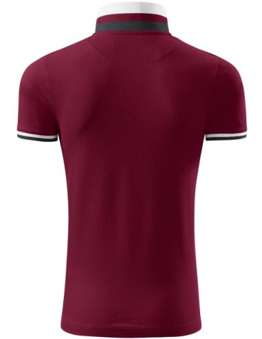 Polokošeľa pánska Collar Up 256 garnet