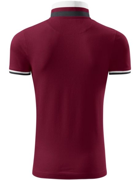 Polokošeľa pánska Collar Up 256 garnet