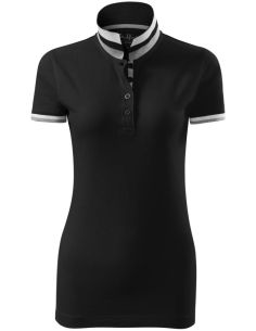 Polokošeľa dámska Collar Up 257 čierna 2