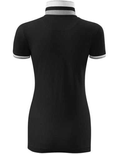 Polokošeľa dámska Collar Up 257 čierna