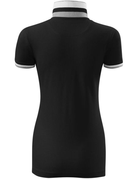 Polokošeľa dámska Collar Up 257 čierna